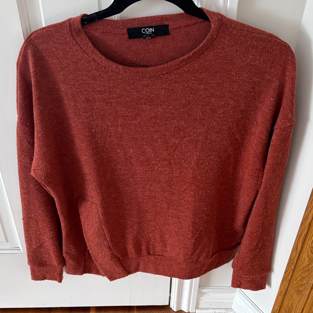 Coin 1804 Rust Long Sleeve Sweater